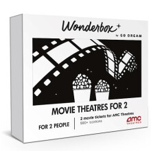 WONDERBOX  originln npad na drek  zitkov drek  kina AMC za 2  2 vstupenky  velk vber zitku v jedn drkov krabicce