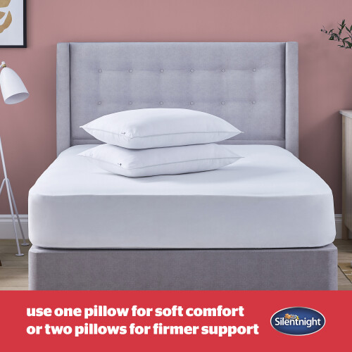 Silentnight Silentnight Luxury Overlocked Bounceback Pillows 4 Pack Medium Support 2