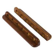 Classic Sport Six Cue Billiard Rack - Wall Mounted Durable Solid Wood