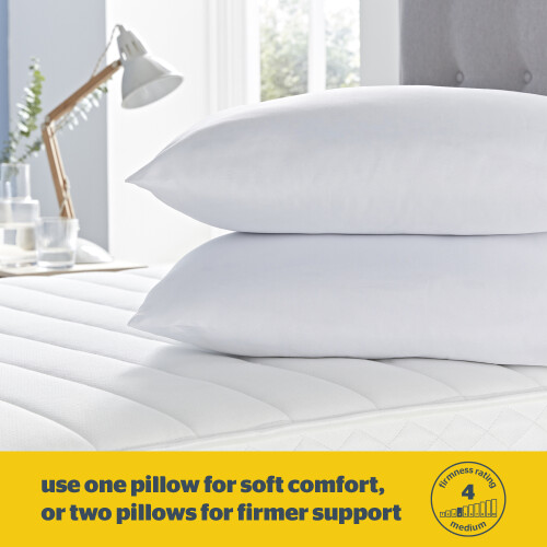 Silentnight Silentnight Cooler Summer Pillows 2 Pack Soft Medium Support UK Made 2