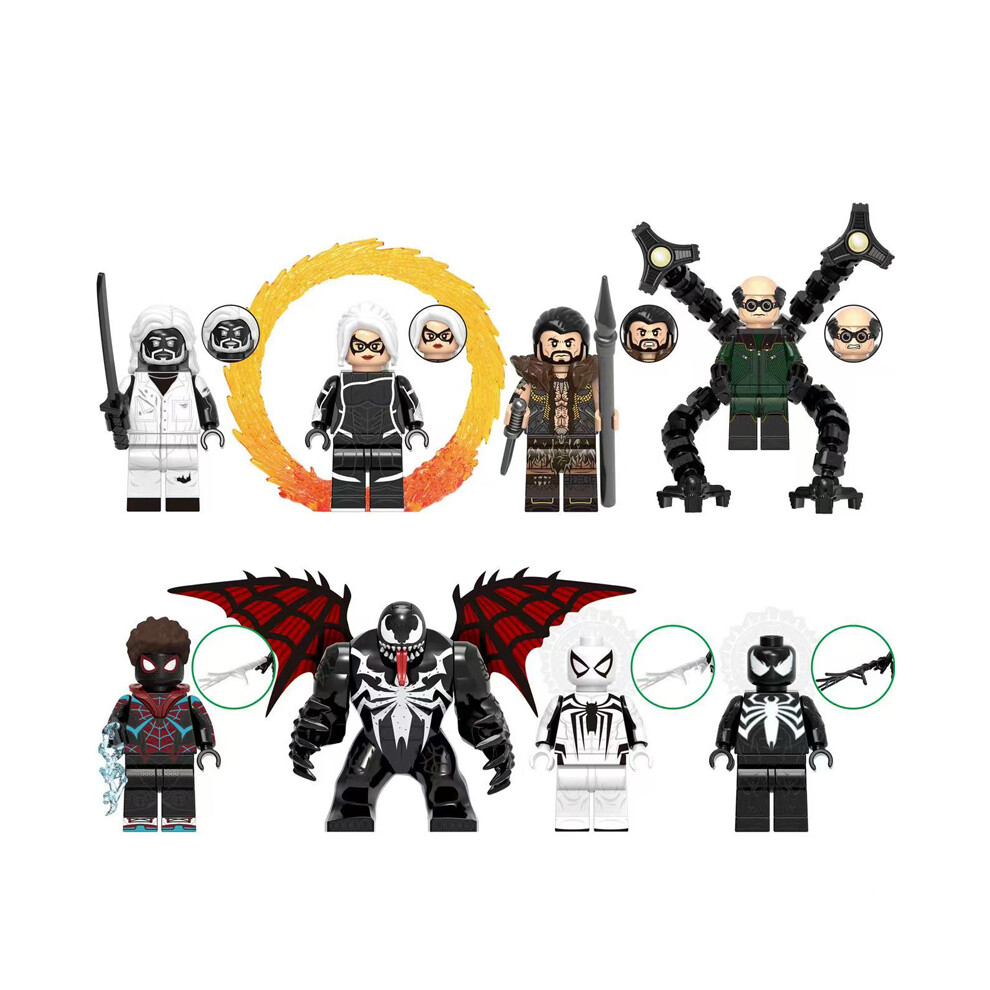 Bonxaif (8Pcs X-Men-A) 34Pcs X-Men Minifigures Toys Fit Lego