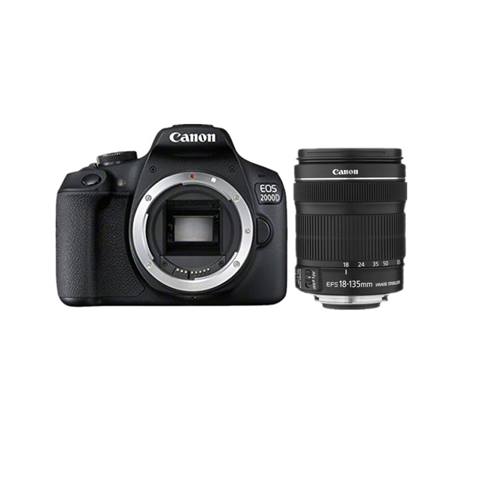 Canon Black Eos 2000D + Ef-S 18-135Mm F3.5-5.6 Is Stm