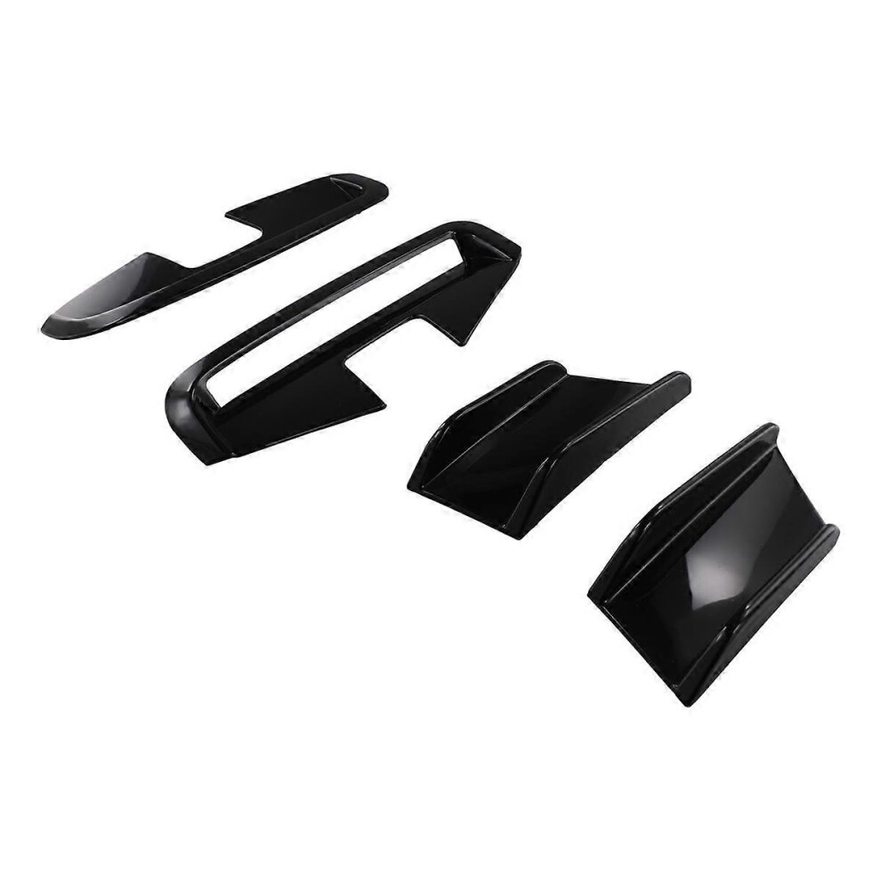 Car Front Bumper Side Splitter Spoiler Canards Air Knife Trim For 4 Series G22 G23 2020+ Bright Black 5415817220667