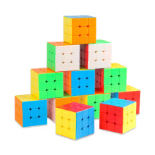12 balen Speed ??Cube 3x3 Set Bezlepkov kostka 3X3 Party Favors for All Age Logick hra Hracky Ceny do trdy koln odmeny