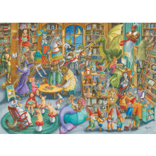 Ravensburger Βραδινή στη Βιβλιοθήκη 1000 Κομμάτια Παζλ για Ενήλικες - 12000489