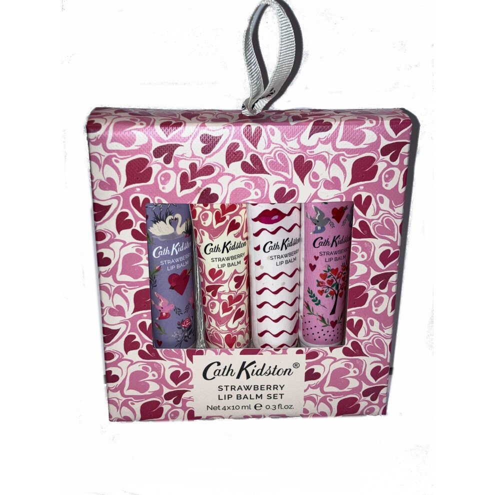 Cath Kidston With Love Assorted Lip Balm Set Original Coconut Peppermint