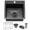 VCCUCINE Γκρι Μπαρ Νεροχύτης Drop in, 15 x 15 Ίντσες Topmount RV Μικρή Κουζίνα 1
