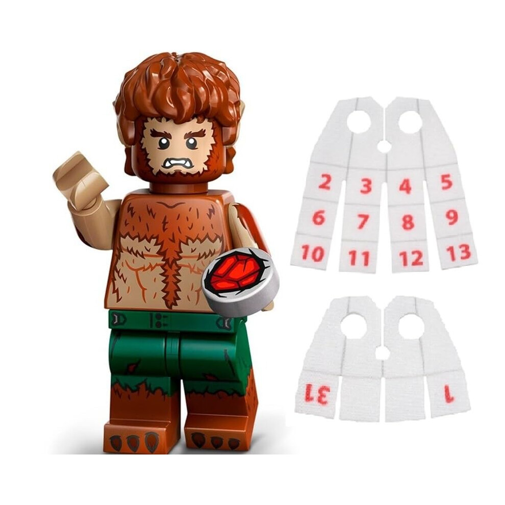 Figurine Lego Marvel S Rie 2 : Figurine De Loup-Garou Avec Cape Calendar Man-image