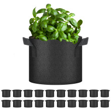 YSSOA 20Pack 5 Gallon Grow Bags  Aeration Nonwoven Fabric Plant Pots with Handles  Heavy Duty Gardening Planter for Potato  Tom