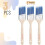 Bates Brinche Brushes 2 polegadas 3 pinc  is de   ngulo de embalagem Bracete de madeira tratada Pinc  is 2