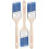 Bates Brinche Brushes 2 polegadas 3 pinc  is de   ngulo de embalagem Bracete de madeira tratada Pinc  is 1