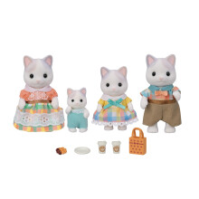 Calico Critters Latte Cat Familie - Set aus 4 Sammelfiguren für 3+ Jahre