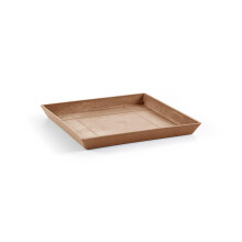Ecopots Modern recyklovan plast ctvercov kvetinc podlek - Terakotov povrchov prava - 16,9"""" H x 1,4"""" H
