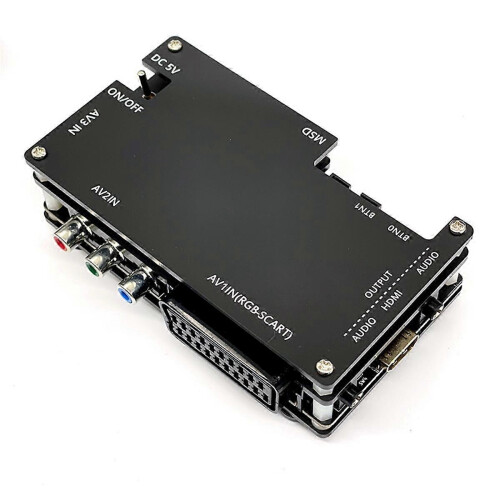 V1.7 Open Source Scan Converter -Compatible Adapter for PS2 for PC Engine Retro US PLUG