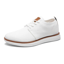 Baskets en maille AirEase Bruno Marc pour homme, chaussures de marche l g res et d contract es, lacets, pointure 44,5, GRAND-01 1/Blanc