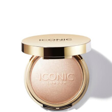 ICONIC LONDON Lit and Luminous Baked Highlighter | P drov rozjasnovac pre iariv vzhlad Veg nsky make-up bez testovania na zvierat ch 0,56 oz