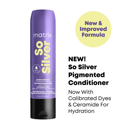 Matrix Biolage Matrix So Silver Μωβ Κοντίσιονερ | Αφαιρεί Χρυσές Υποτόνους | Χρωματικό & Τόνωση 1