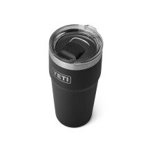 YETI Rambler 20 oz Stackable Tumbler Stainless Steel Vacuum Insulated with MagSlider Lid Black