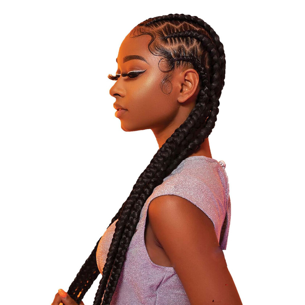 Sensationeel Unisex Sensationnel Xpression Prestretched Braiding Hair Kanekalon Flame Retardant Smooth Yaki Braid Hair Extension 3X 58 Inch Colo