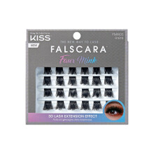 KISS Falscara Multipack  False Eyelashes  Lash Clusters  Faux Mink Wisps  12mm14mm16mm  Includes 24 Wisps  Contact Lens Frien