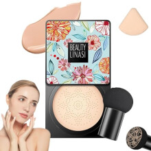 Sch  nheitscreme, Beauty Linasi Clear Cover Sch  nheitscreme, Air Cushion CC-Creme, Feuchtigkeitsspendender Concealer, lang anhaltendes Make-up