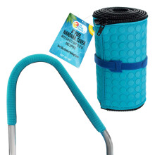 US Pool Supply 6Foot zwembadleuningafdekking met veiligheidsgreep en rits Teal Blue Neoprene antislip leuning Gri