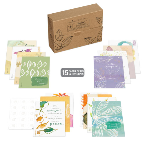 American Greetings Kathy Davis Πολυτελές Σύμβολο Συλλογής Κάρτας Συλλυπητηρίων (15 Κάρτες) 2