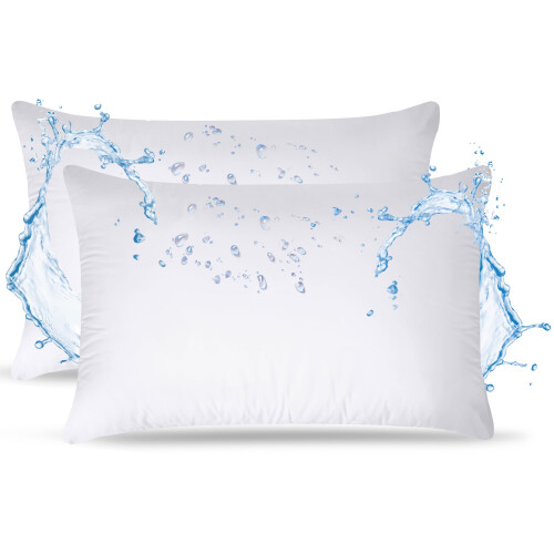Utopia Bedding Almofadas de Exterior 12 x 20 Polegadas (Pacote de 2, Branco), Almofadas de Jardim Resistentes à Água 2