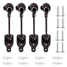 Seprochoo Coolaroo Replacement Parts Roller Shade Hardware Bungee Kit og End Cap Shade Tie Downs for Coolaroo Outdoor Roller Shade Sunshade Repla