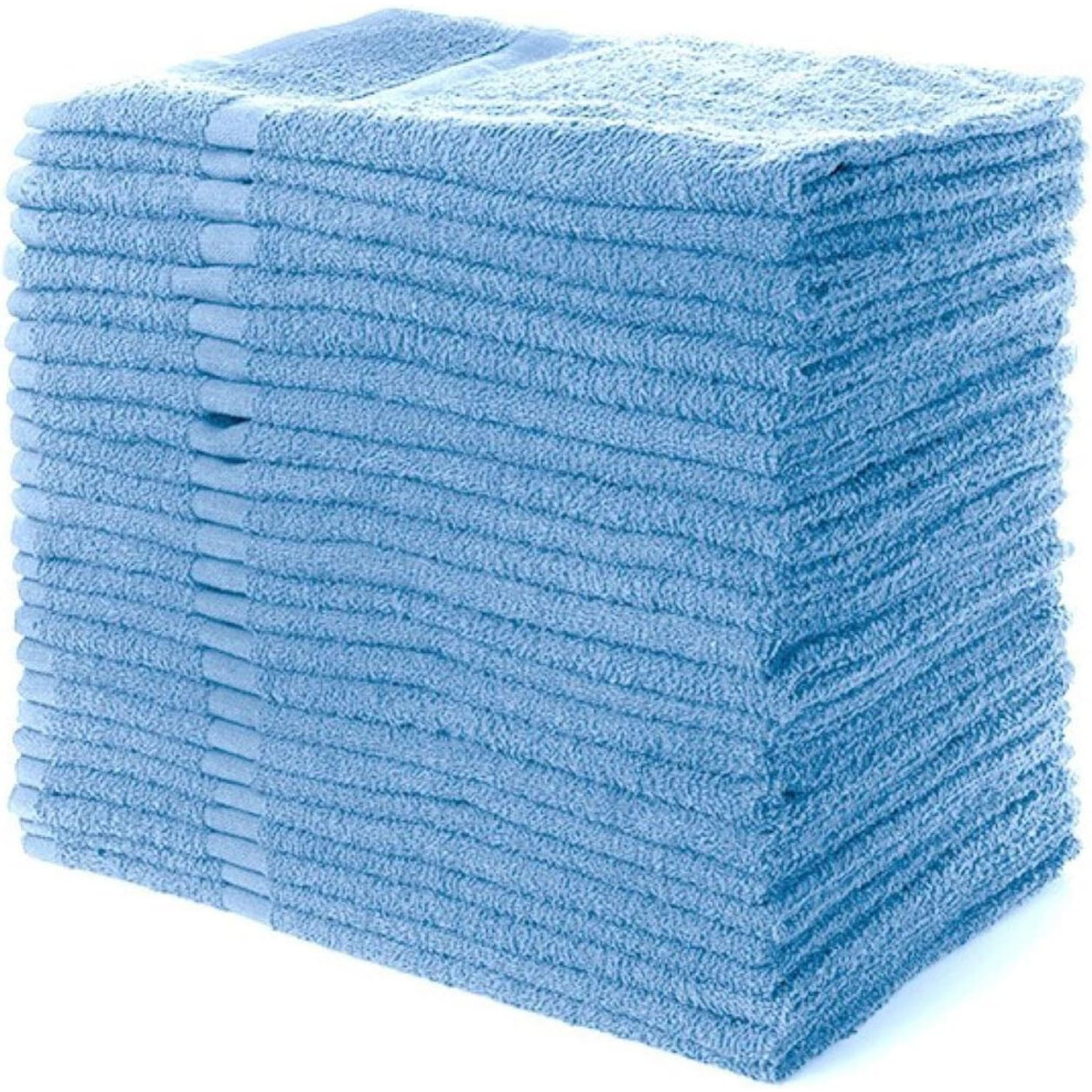Essuie-mains en coton Simpli-Magic, 16""x27"", paquet de 12, bleu