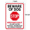 Sinal de Cuidado com o Cão, 2 Pacotes, 10"X7" Alumínio Refletor, Impermeável, Instalação Fácil 2