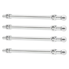 Rev-A-Shelf 14 """" Scoate?i tija de valet extensibila haine glisante depozitare raft suspendat cu hardware de montare crom CVR-14-CR (4 pachet)