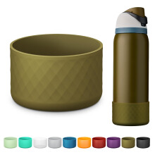 Silikonstvel fr Owala vattenflaska 40 oz Anti-Slip skyddshylsa fr FreeSip/Twist/Flip Vattenflaskor i rostfritt stl Tillbehr