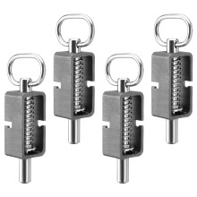 Conjunto de Fechadura de Molas SPARKWHIZ de 5/8" com Tubo Liso, Fechadura de Portão de Reboque, Pacote de 4
