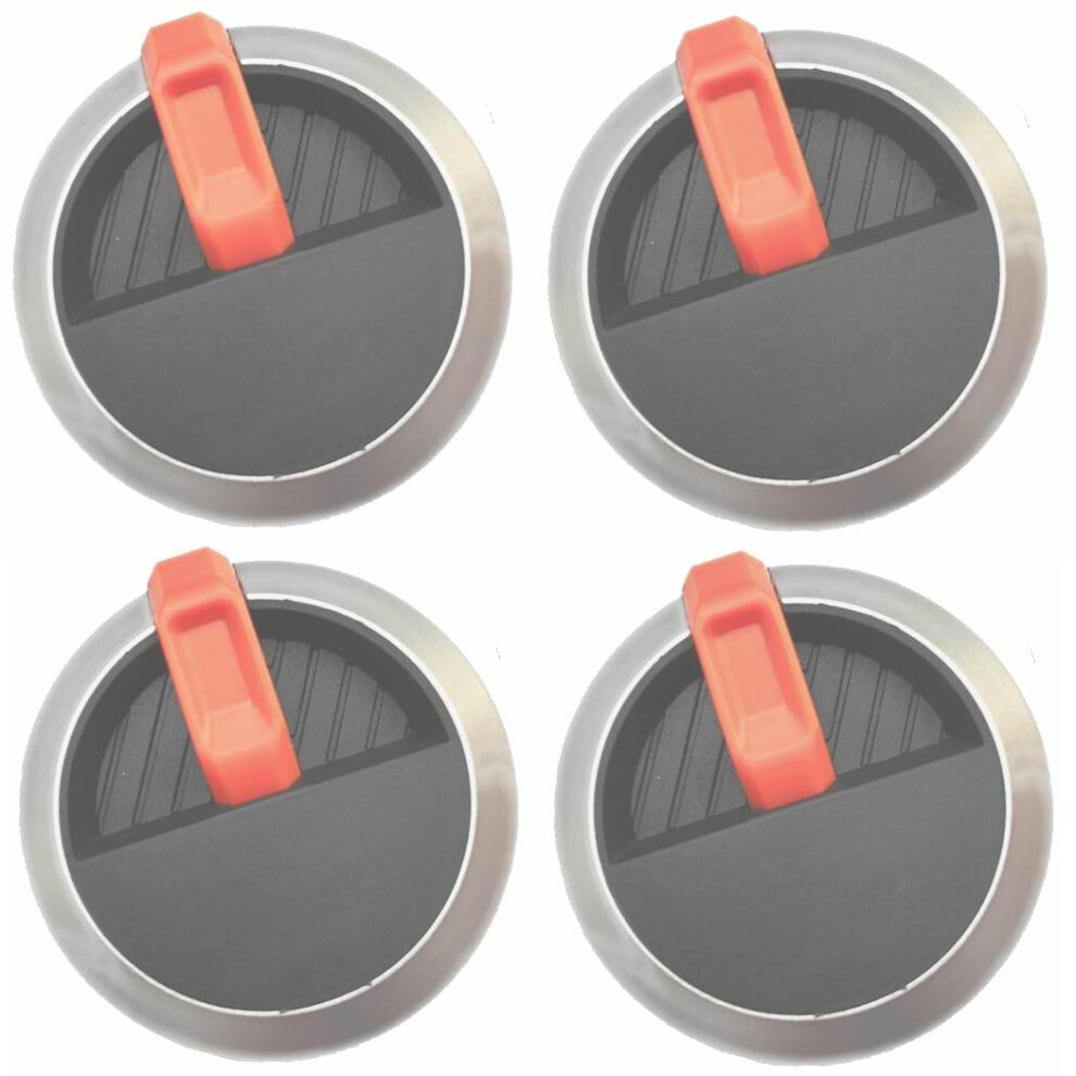 Lot De 4 Boutons De Soupape De Rechange Professionnels Firsgrill Pour Grils Blackstone Griddle Silver-image