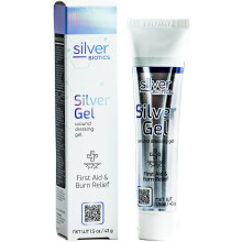 Gel cicatrisant     l'argent Silver Biotics 24 PPM | Couche de protection pour les coupures, les irritations et les br   lures | 1,5 oz