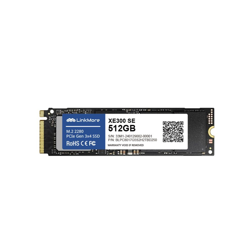 Linkmore XE300 Se 512GB Pcie Gen3 Nvme M.2 2280 Interne Solid State Drive Gen3.0X4 Leessnelheid Tot 2100 Mb/S Voor Laptop En Pc-image