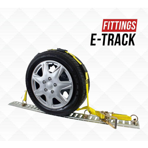 Mytee Products 2" x 10' E Track Tire Straps - Ράβδοι συγκράτησης τροχών για αυτοκίνητα με E-Track 1
