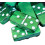 Domino Double 6 Πράσινο Μαρμαρωμένο Jumbo Με Spinners σε Πολυτελή Μαύρη Θήκη Βελούδου. 3