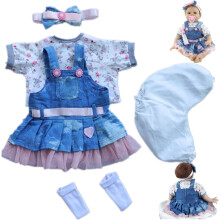 Reborn Baby Dolls ruhk farmer szoknya 5db 17-23 hvelykes jszltt baba baba lny s fi baba baba ruhzati kszletek ruhzati kiegsztok