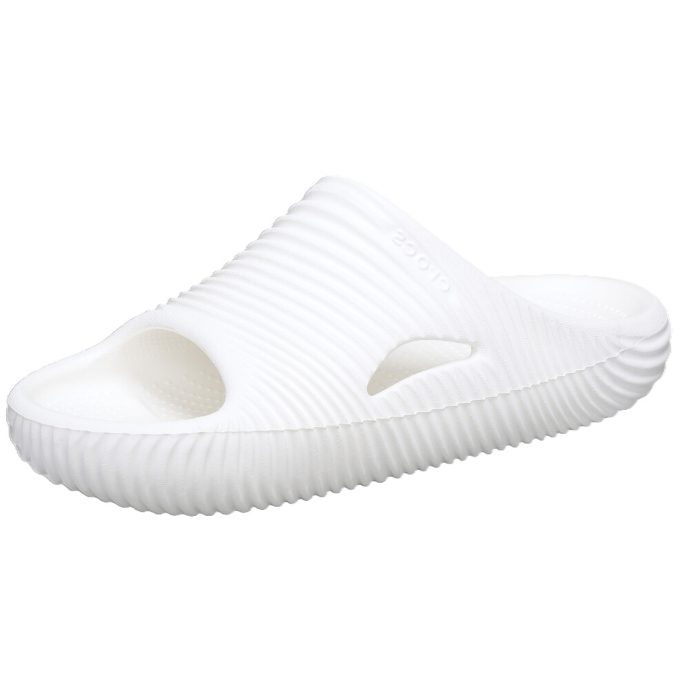 Crocs Unisex Mellow Recovery Slides Sandal  White Tide  7 US Women