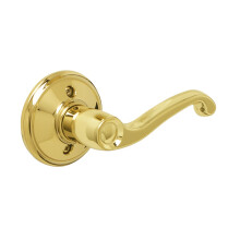 Flair Right Handed Lever Non-Turning Lock  Bright Brass (F170 V FLA 60