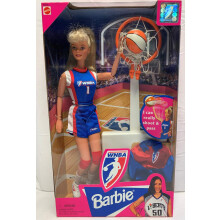 Poup?e Barbie blonde basket-ball WNBA par Mattel