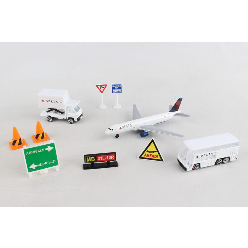 Delta Airlines 12 pe   as Playset (a cor do conte   do pode variar) 1