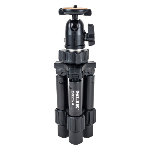 SLIK Mini Pro III Table Top Tripod  2-Section  Max 10"" - Black 1