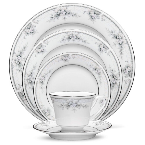 Noritake Sweet Leilani  5 piece place setting  White