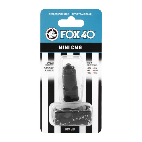 FOX 40 mini CMG cu Breakay Lanyard Black