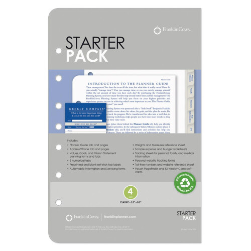 FranklinCovey - Starter Pack - Συνδυάζεται με Όλα τα Σχέδια Σελίδων (Classic) 1