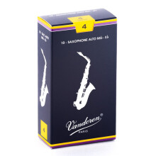 Vandoren SR214 Alto Sax Traditional Reeds Strength 4; 10-es doboz