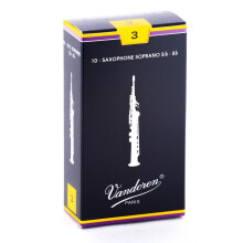 Vandoren SR203 Soprano Sax Traditional Reeds Strength 3; 10-es doboz